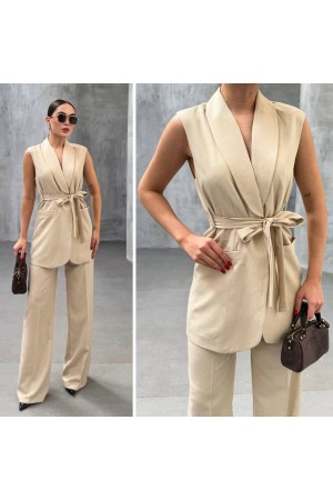 225063 TOPTAN BEJ PANTOLON TAKIM