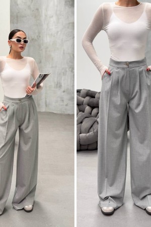 225070 TOPTAN GRİ PANTOLON