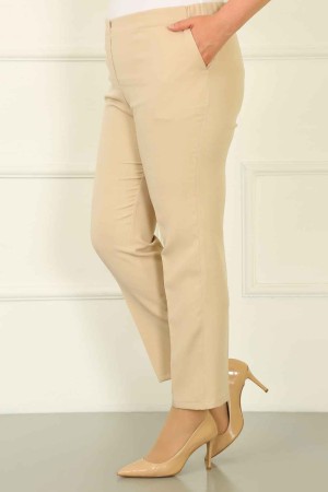 225278 TOPTAN EKRU PANTOLON