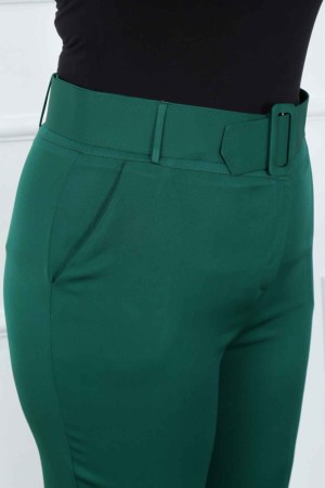 225285 TOPTAN ZÜMRÜT YEŞİL PANTOLON