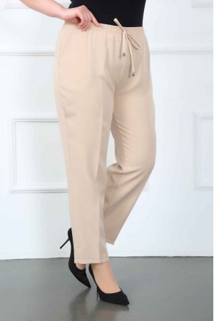 225289 TOPTAN EKRU PANTOLON