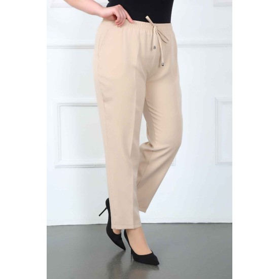 225289 TOPTAN EKRU PANTOLON