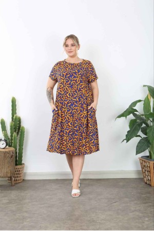 225315 TOPTAN DESENLİ ELBİSE