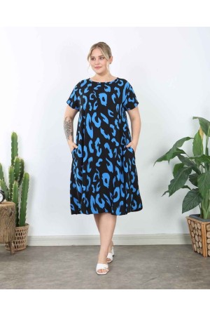 225320 TOPTAN DESENLİ ELBİSE