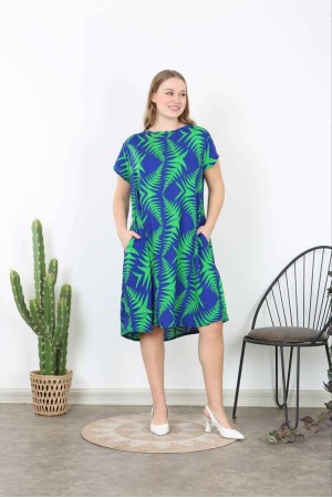 225323 TOPTAN DESENLİ ELBİSE