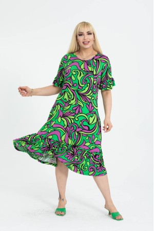 225336 patterned DRESS