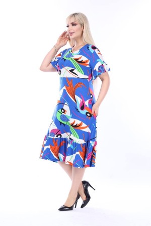 225338 patterned DRESS