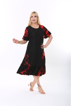 225355 TOPTAN DESENLİ ELBİSE