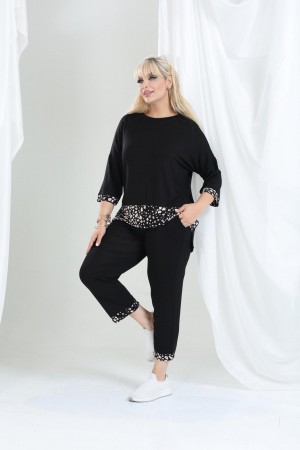 225386 TOPTAN SİYAH EŞOFMAN TAKIM