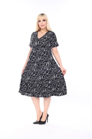 225400 TOPTAN DESENLİ ELBİSE