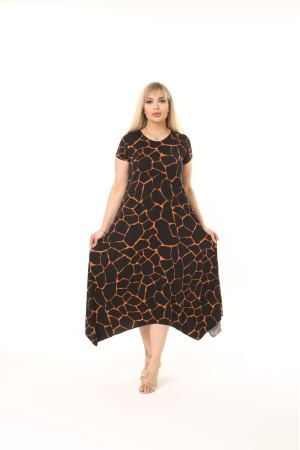 225434 TOPTAN DESENLİ ELBİSE