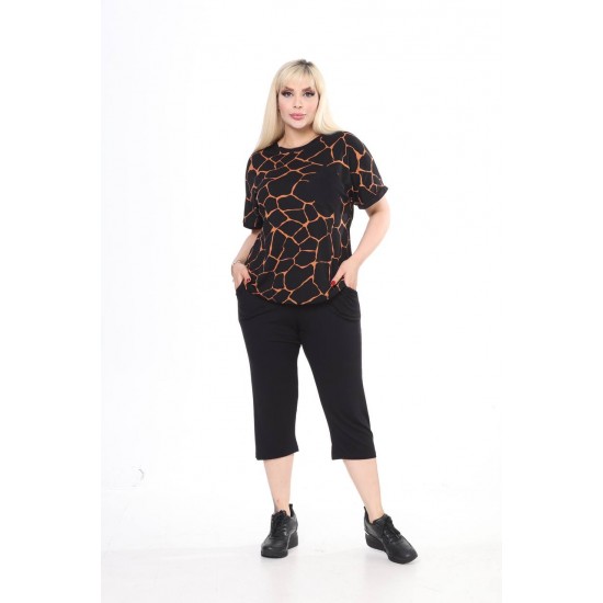 225456 patterned Track suitcase