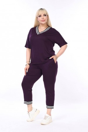 225461 purple Track suitcase