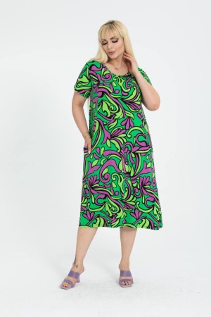 225471 patterned DRESS