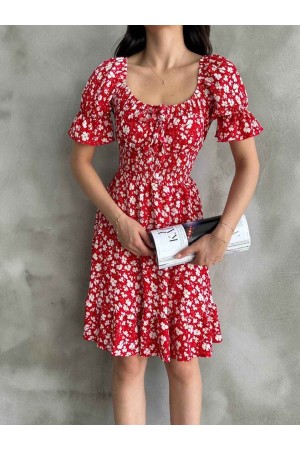 225678 TOPTAN DESENLİ ELBİSE