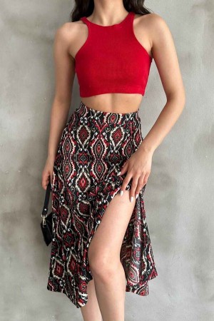 225702 TOPTAN DESENLİ ETEK