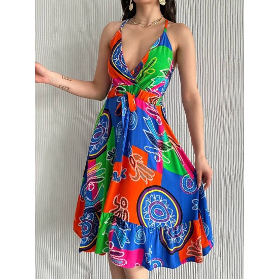 225716 patterned DRESS