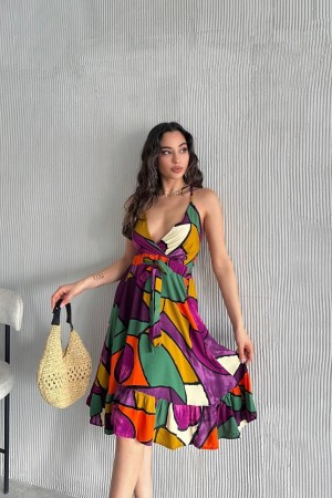 225717 patterned DRESS