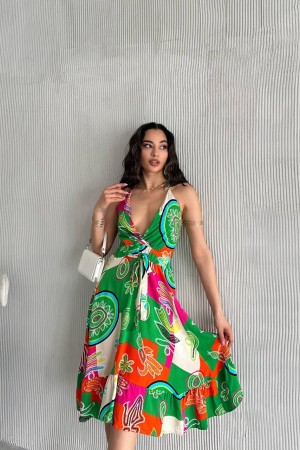 225718 patterned DRESS