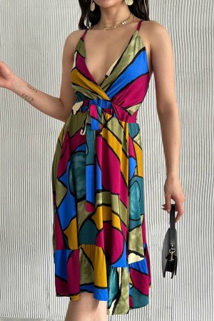 225722 patterned DRESS