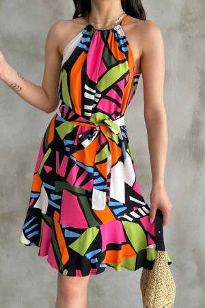 225724 patterned DRESS