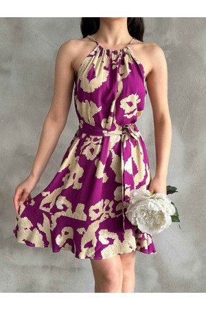 225726 TOPTAN DESENLİ ELBİSE