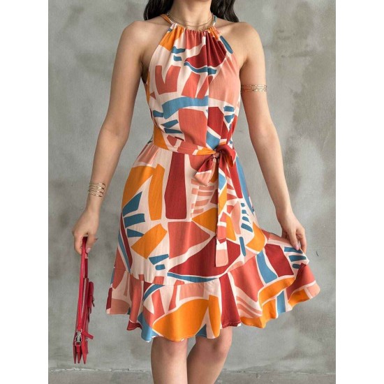225731 patterned DRESS