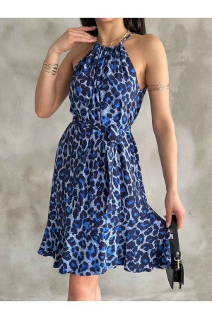 225733 TOPTAN DESENLİ ELBİSE