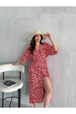 225735 TOPTAN DESENLİ ELBİSE