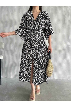 225737 TOPTAN DESENLİ ELBİSE