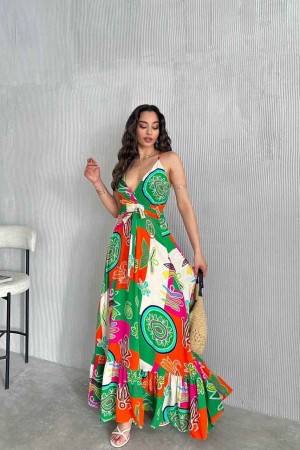 225743 patterned DRESS