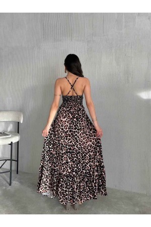 225744 TOPTAN DESENLİ ELBİSE