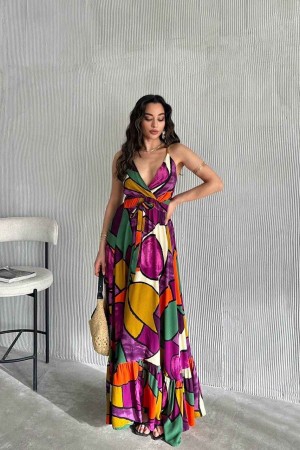 225747 patterned DRESS