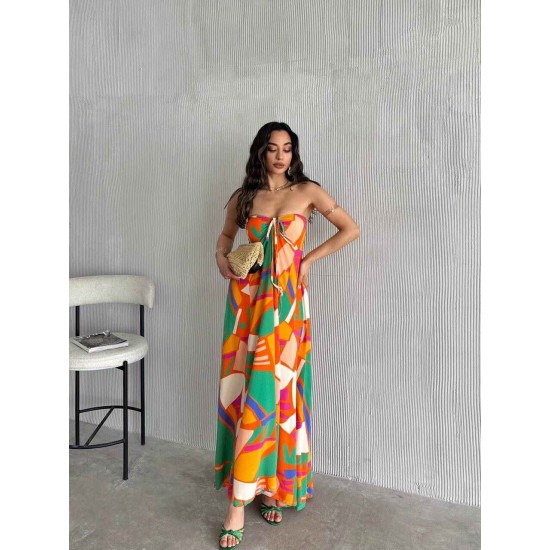 225753 patterned DRESS