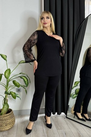 225808 черный БЛУЗКА