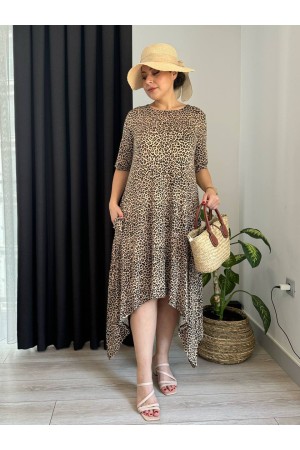 225848 DESENLİ ELBİSE