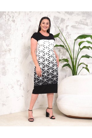 225856 DESENLİ ELBİSE