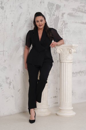 225864 SİYAH PANTOLON TAKIM