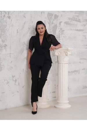 225864 SİYAH PANTOLON TAKIM