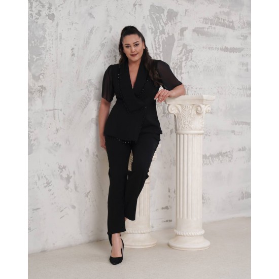 225864 SİYAH PANTOLON TAKIM