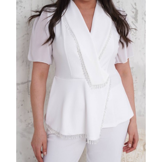 225865 BEYAZ PANTOLON TAKIM