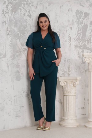 225870 ZÜMRÜT YEŞİL PANTOLON TAKIM