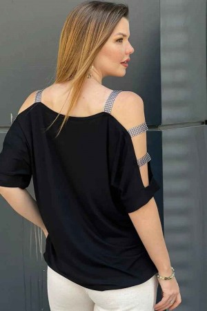 225878 черный БЛУЗКА