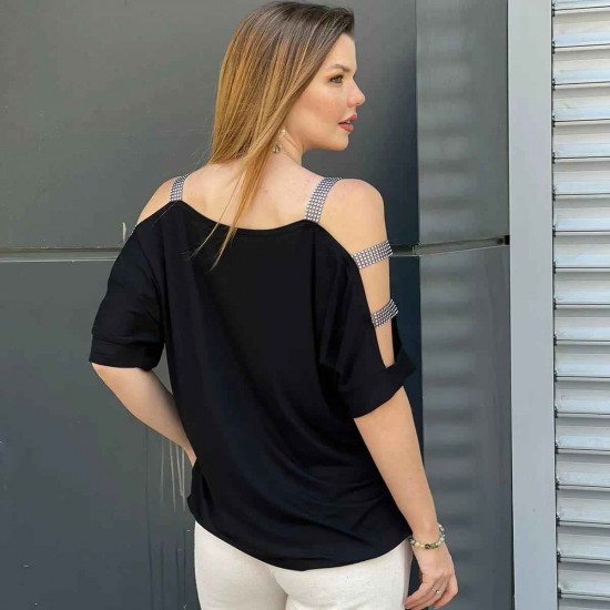 225878 черный БЛУЗКА