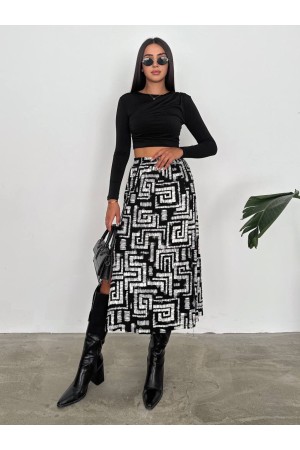 225890 узорчатый ЮБКА