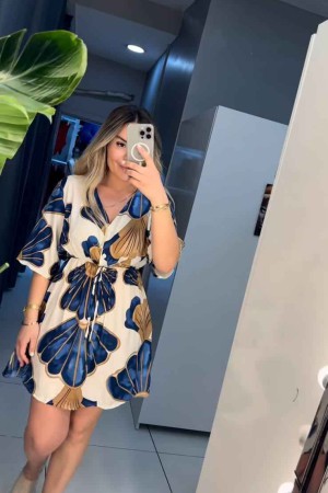 225917 DESENLİ ELBİSE