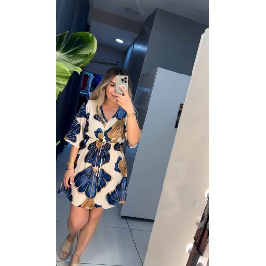 225917 DESENLİ ELBİSE