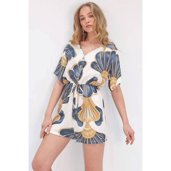 225926 узорчатый КОМБИНЕЗОН