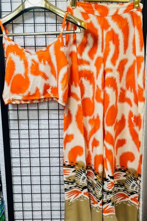 225932 узорчатый Брюки