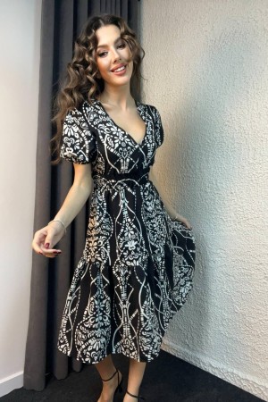 225939 DESENLİ ELBİSE